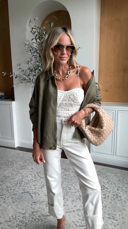 Love this lace bodysuit for date night - pair with ivory jeans and neutral accessories for a gorgeous spring date night outfit!

#datenightoutfits #springoutfitinspo

#LTKdayinmylife #LTKgrwm #LTKmomlife