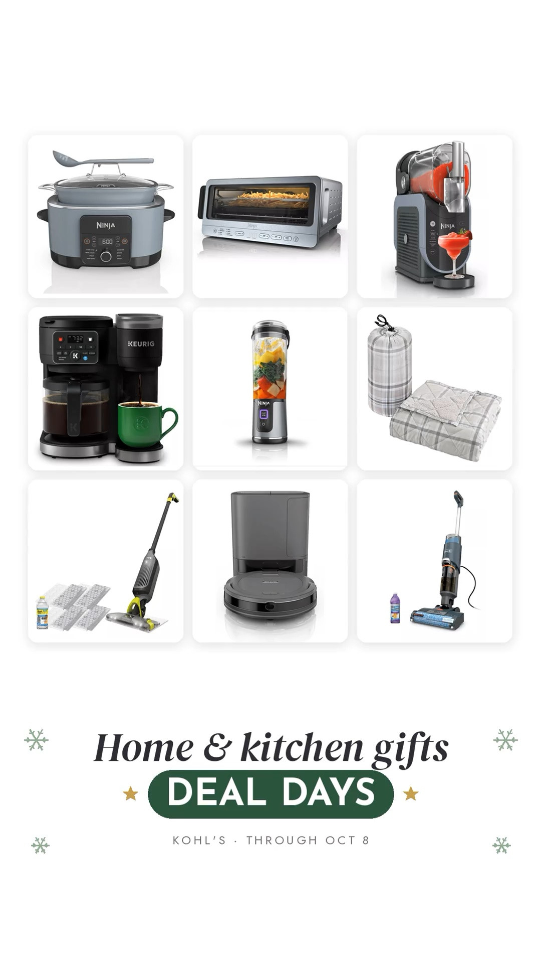 Kohl’s Deal Days is ON through Oct. 8 👀 If you’re already thinking about holiday gifts, there are SO many good home + kitchen finds marked down right now. Ninja, Shark, Keurig, Coleman and more!

And Kohl’s Rewards members earn $10 Kohl’s Cash for every $50 spent, so it’s a good time to knock a few gifts off the list.

Kohl’s Deal Days, Kohl’s gifts, home gifts, kitchen gifts, holiday gifts, Ninja, Shark, Keurig, Kohl’s finds

#LTKHome #LTKfoodie #LTKSaleAlert