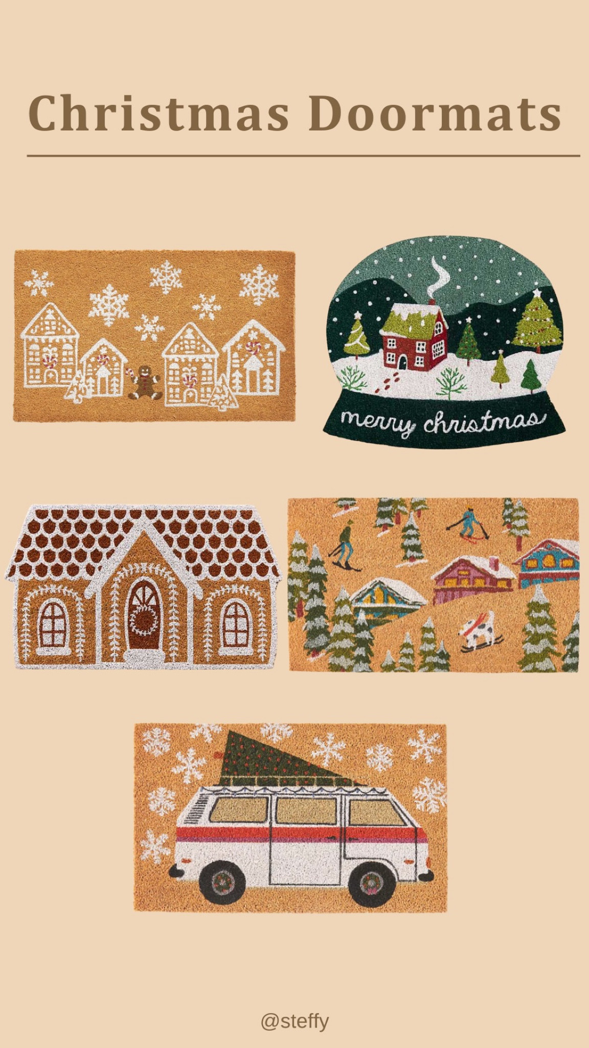 Christmas doormats! 

#LTKhome #LTKHolidaySale #LTKGiftGuide