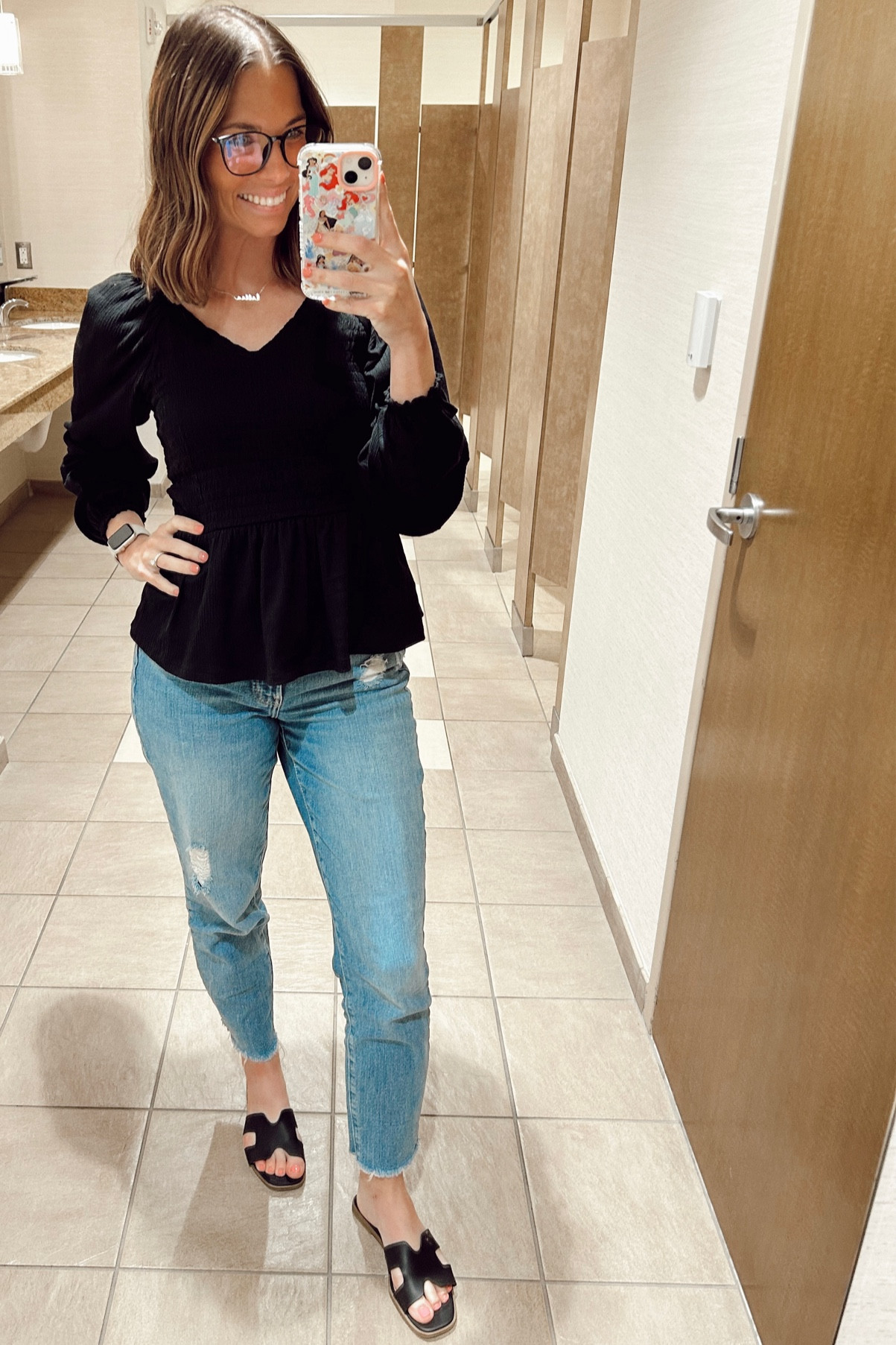 simple neutral outfits are my thing these days. one of my favorite tops from old navy is on sale for less than $11 and it comes in 3 colors!! 🖤 my sandals are also 20% and less than $20!! 

#LTKSpringSale #LTKworkwear #LTKsalealert