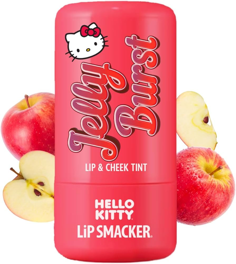 Lip Smacker Hello Kitty So Jelly Lip & Cheek Tint, Moisturizing Sheer & Buildable Color, Fun Boun... | Amazon (US)