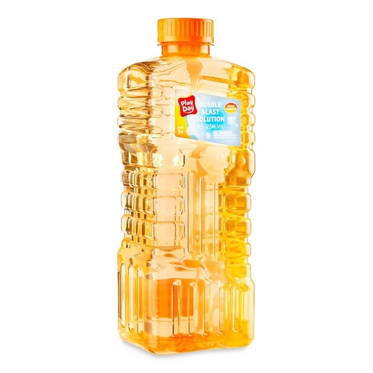 Play Day Bubble Blast Solution, 32 fl oz Bottle, Orange | Walmart (US)