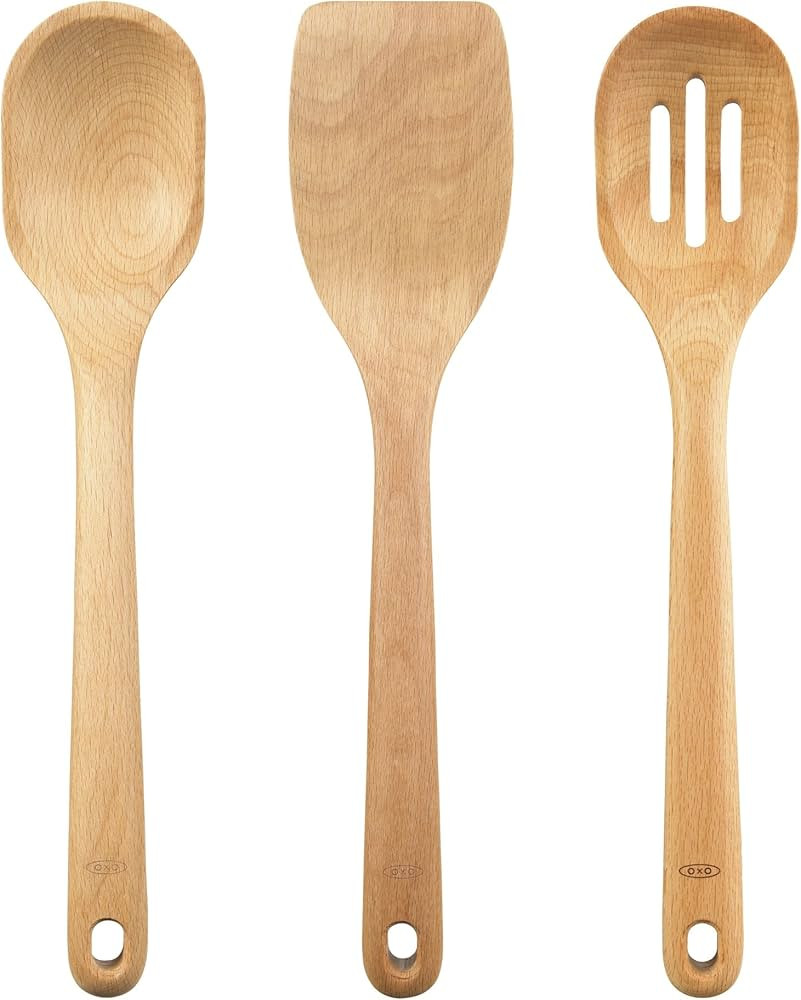 OXO Good Grips 3- Piece Wooden Utensil Set | Amazon (US)