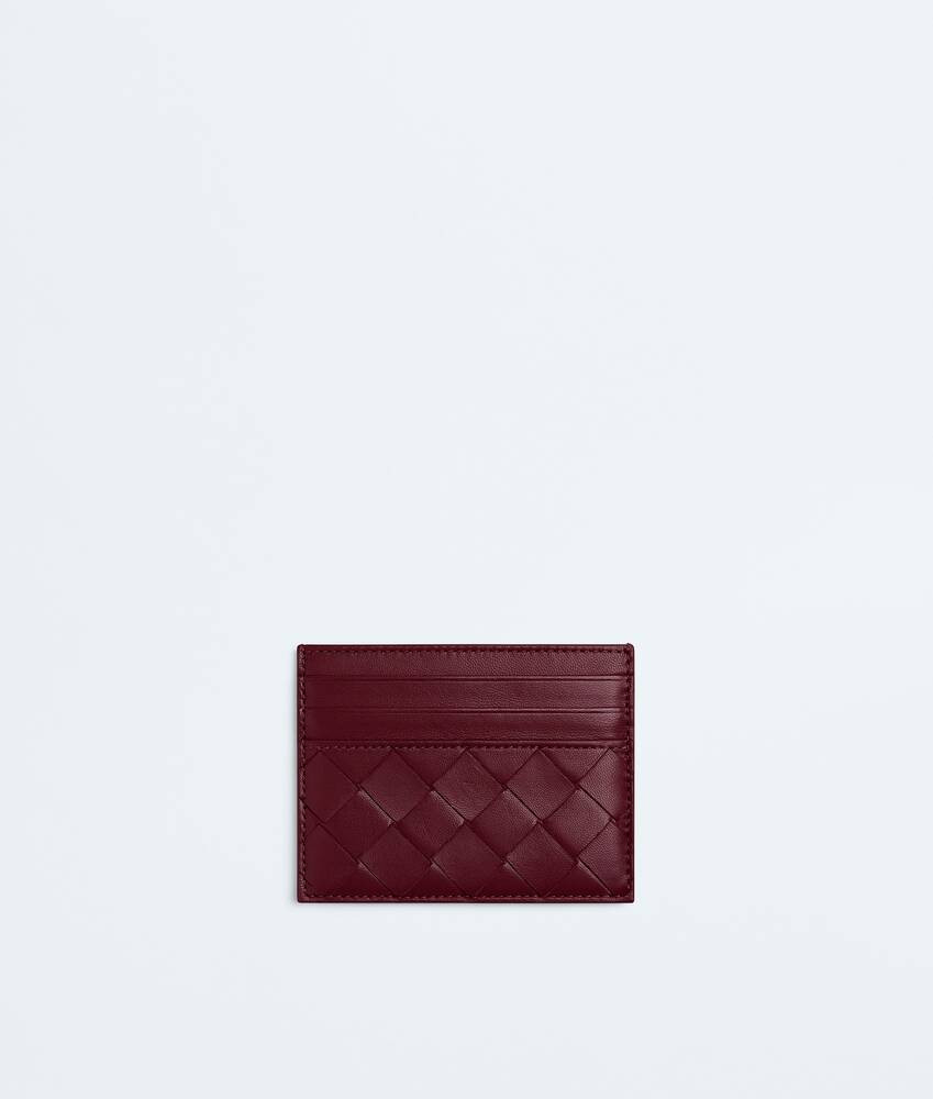 Women's Intrecciato Credit Card Case in Barolo | Bottega Veneta GB | Bottega Veneta