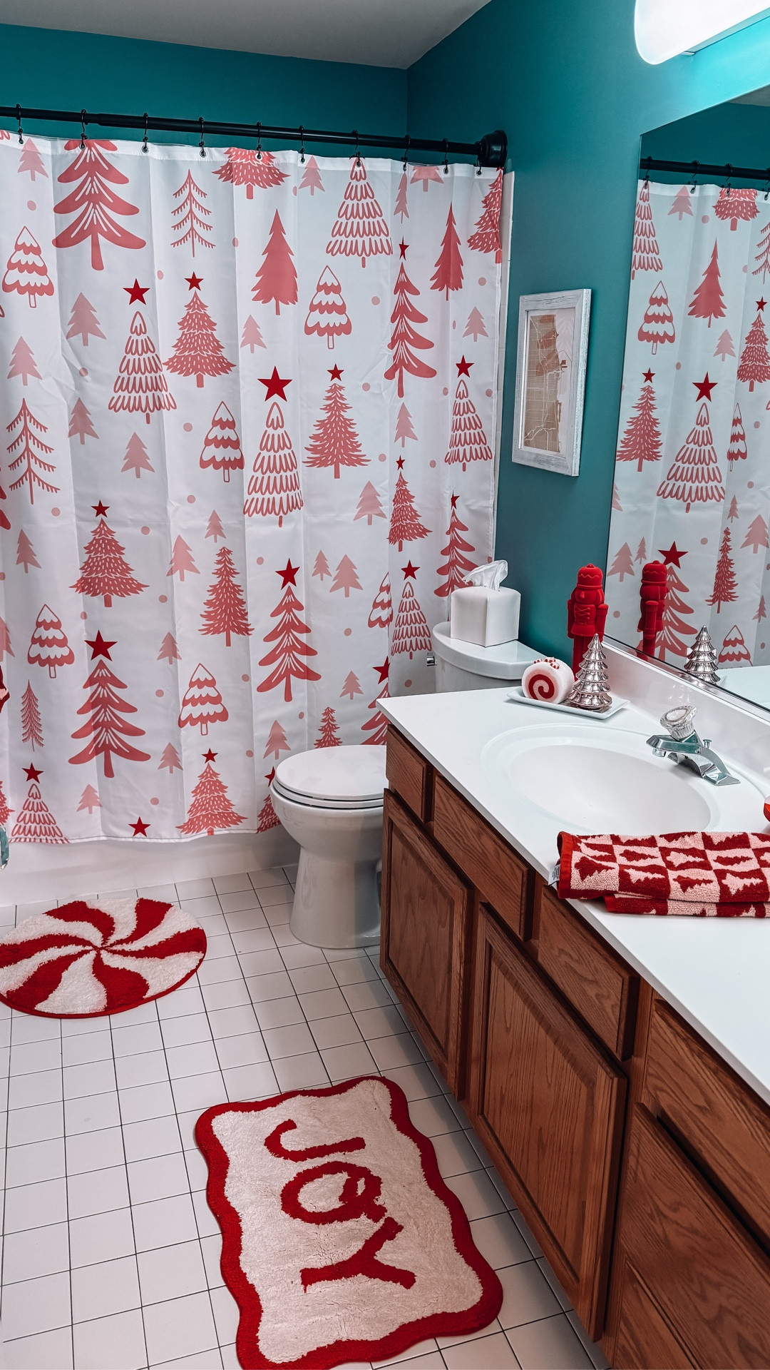 This might be the most festive room in the house right now. I pulled together a pink Christmas guest bath makeover for under $100. Proof that a small space can still bring big holiday cheer.

#target #targetfinds #amazonfinds #amazonhome #tjmaxx #targetchristmasdecor #guestbathrefresh #christmasbathroom #affordablehomedecorfinds #holidaydecor #decoratingonabudget


#LTKHome #LTKHoliday #LTKFindsUnder50