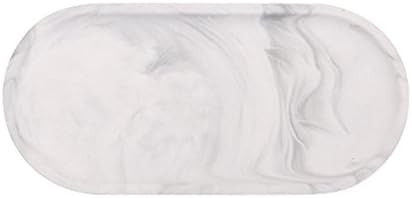 CHOOLD Chic Ceramic Marble Style Oval Dessert Plate Cake Plate Jewelry Dish Ring Dish Cosmetics O... | Amazon (US)