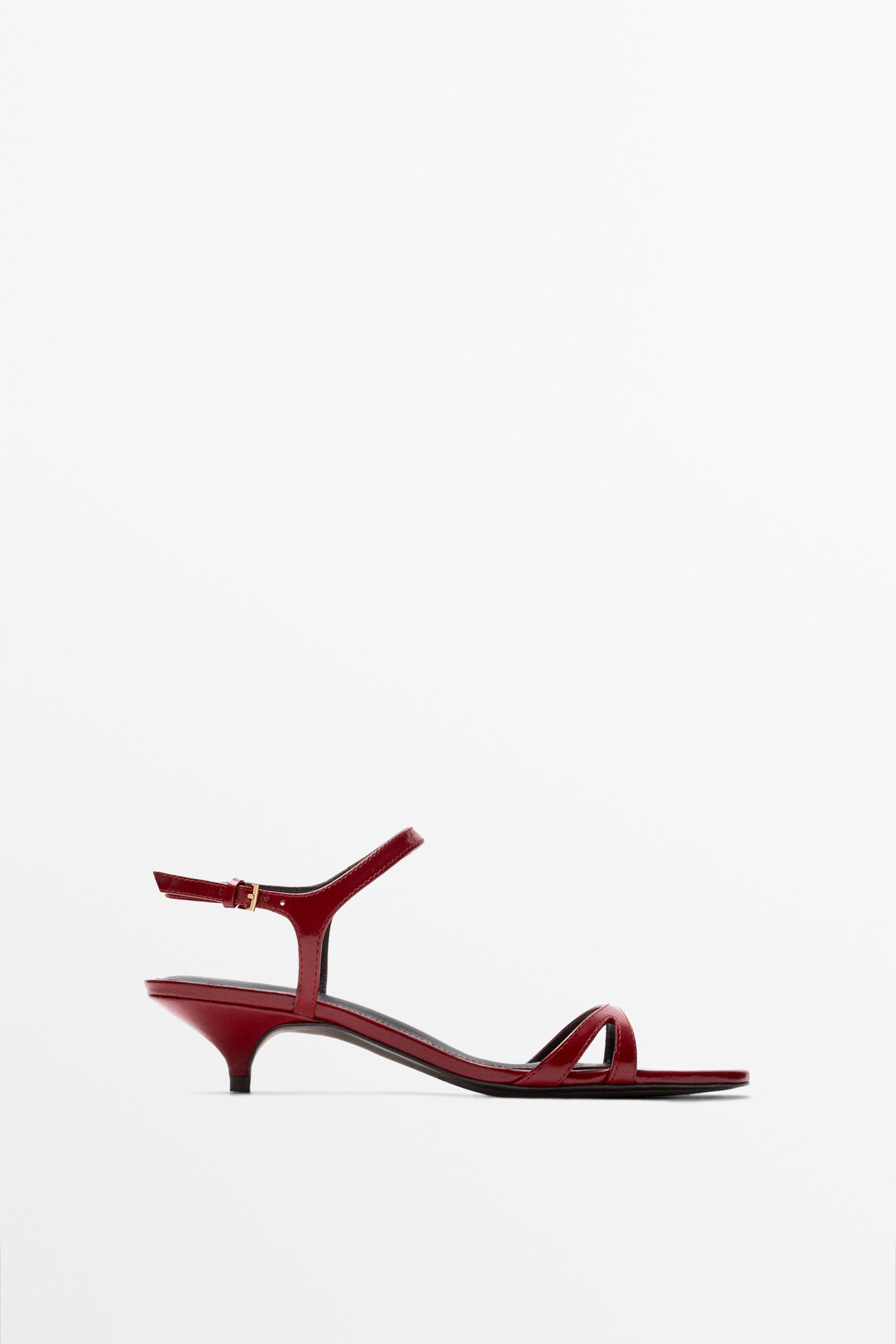 Low-heel leather sandal - MADE IN SPAIN | Massimo Dutti UK