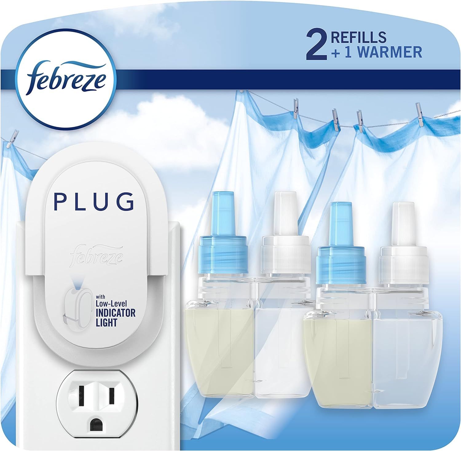 Febreze Plug In Air Freshener, Linen & Sky Scent, Odor Eliminator & Scented Oil Refill, 1 Warmer ... | Amazon (CA)