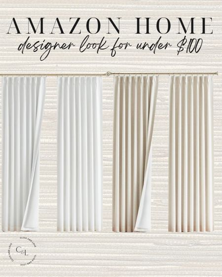 Designer look for less curtain panels! Get the pinch pleat look for a budget friendly price. These panels are so pretty and come is several colors and sizes ✨

Curtain panels, curtains, pinch pleat curtain, window treatments, Living room, bedroom, guest room, dining room, entryway, seating area, family room, Modern home decor, traditional home decor, budget friendly home decor, Interior design, look for less, designer inspired, Amazon, Amazon home, Amazon must haves, Amazon finds, amazon favorites, Amazon home decor #amazon #amazonhome

#LTKfindsunder100 #LTKhome #LTKstyletip