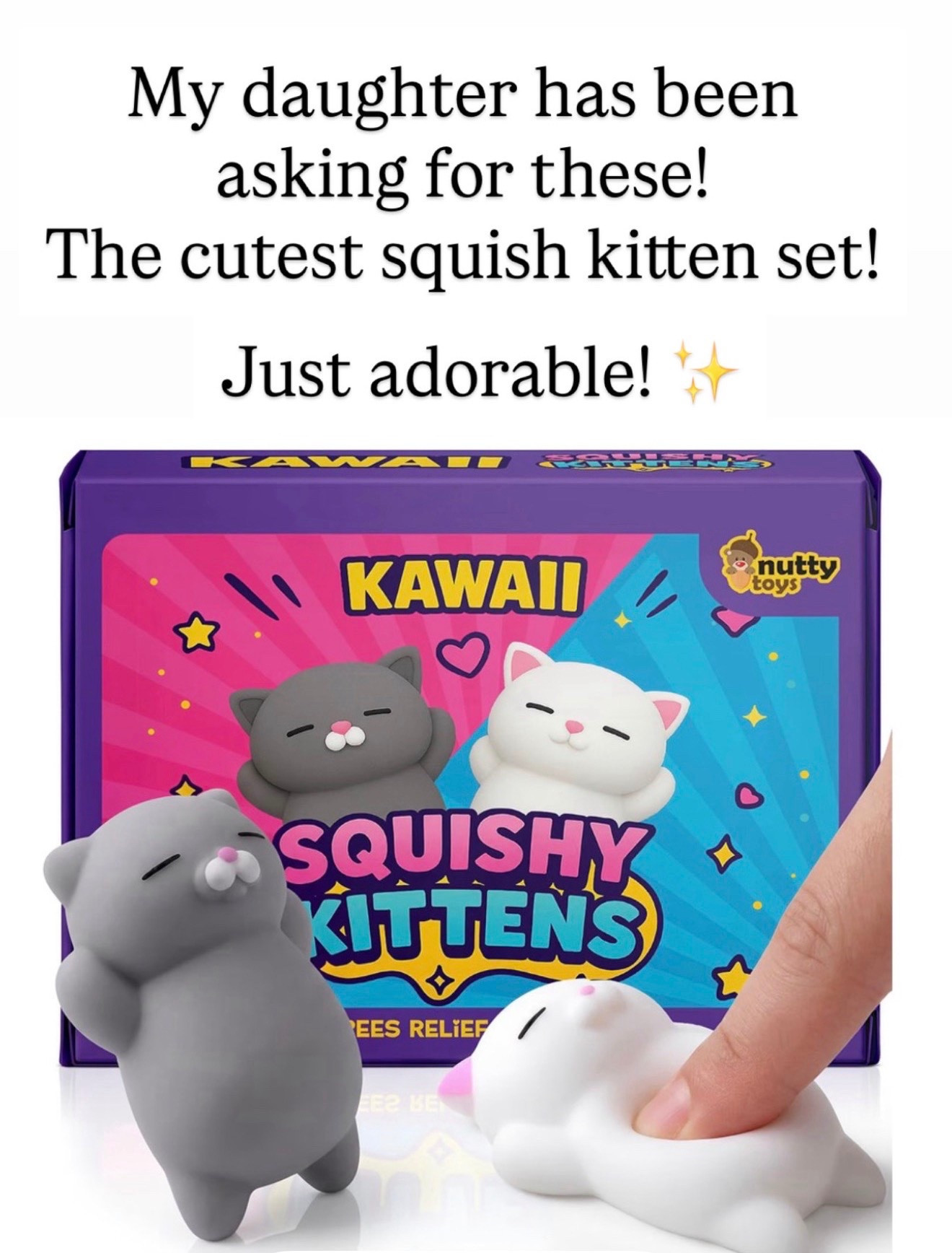 Cutest squishy kitten set

#LTKKids