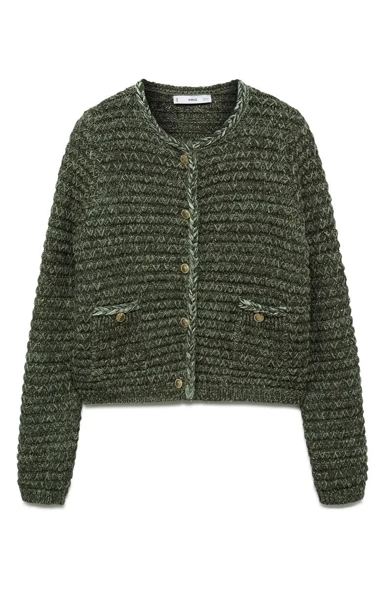 Metallic Chunky Knit Cardigan | Nordstrom