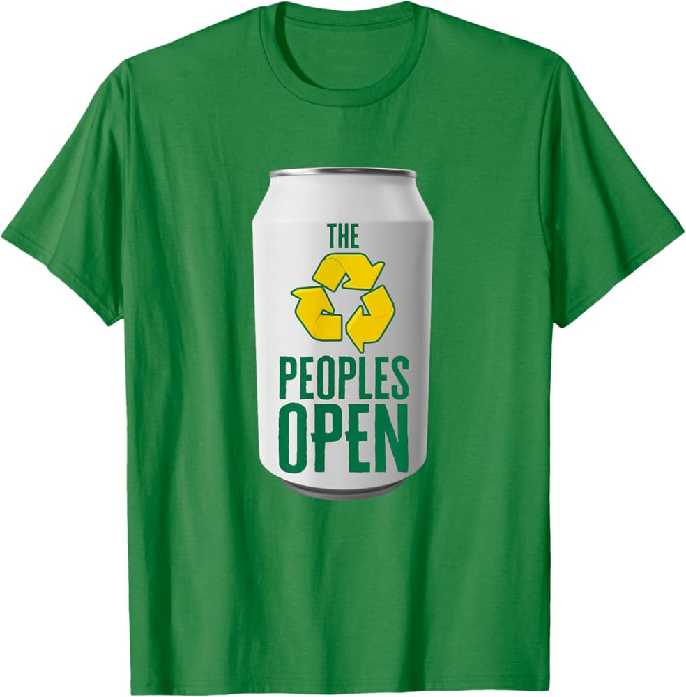 Waste Management Peoples Open Beer Can T-Shirt | Amazon (US)