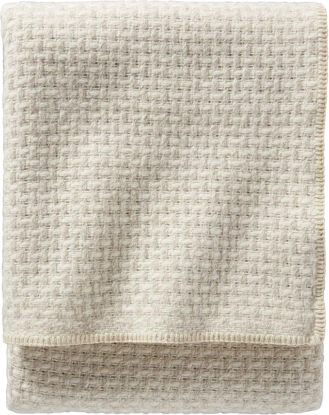Pendleton Lattice Weave Wool Ivory/ Cream Bed Blanket-Twin | Amazon (US)
