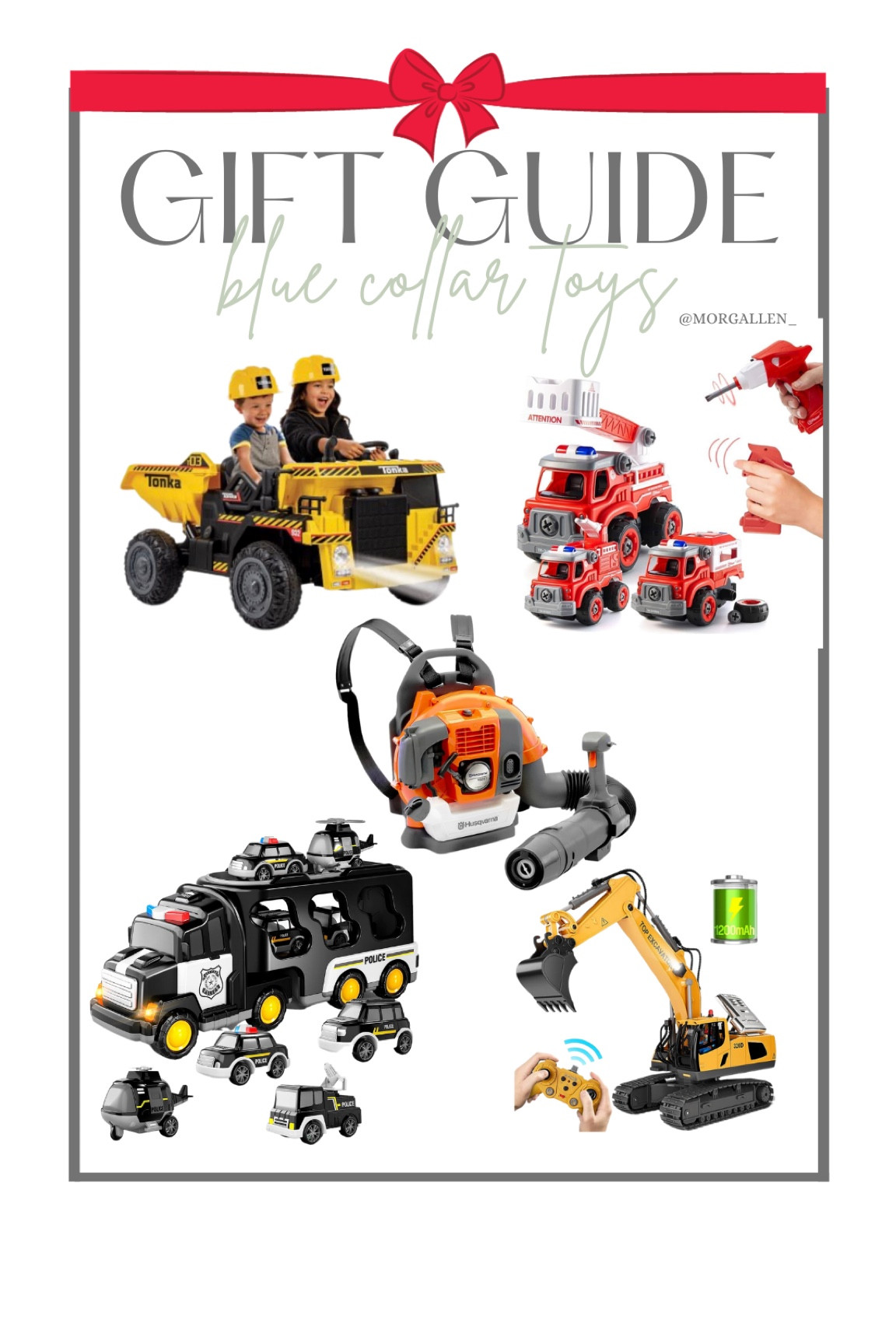 Gift guide for blue collar toys! A mix of ideas from constructions, firefighter, police and lawn care!

#LTKCyberWeek #LTKGiftGuide #LTKkids