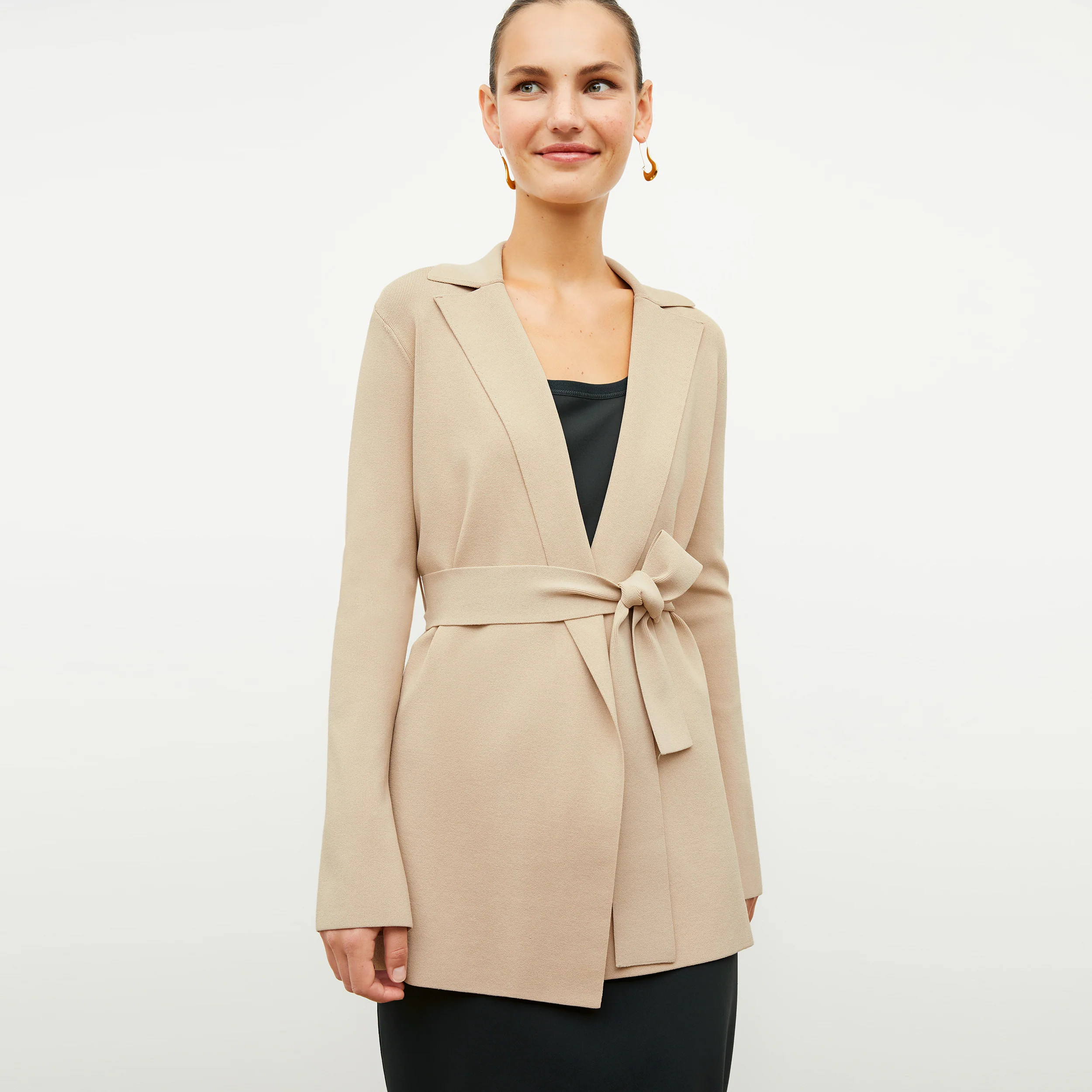 Merritt Wrap Jardigan :: Latte | MM LaFleur