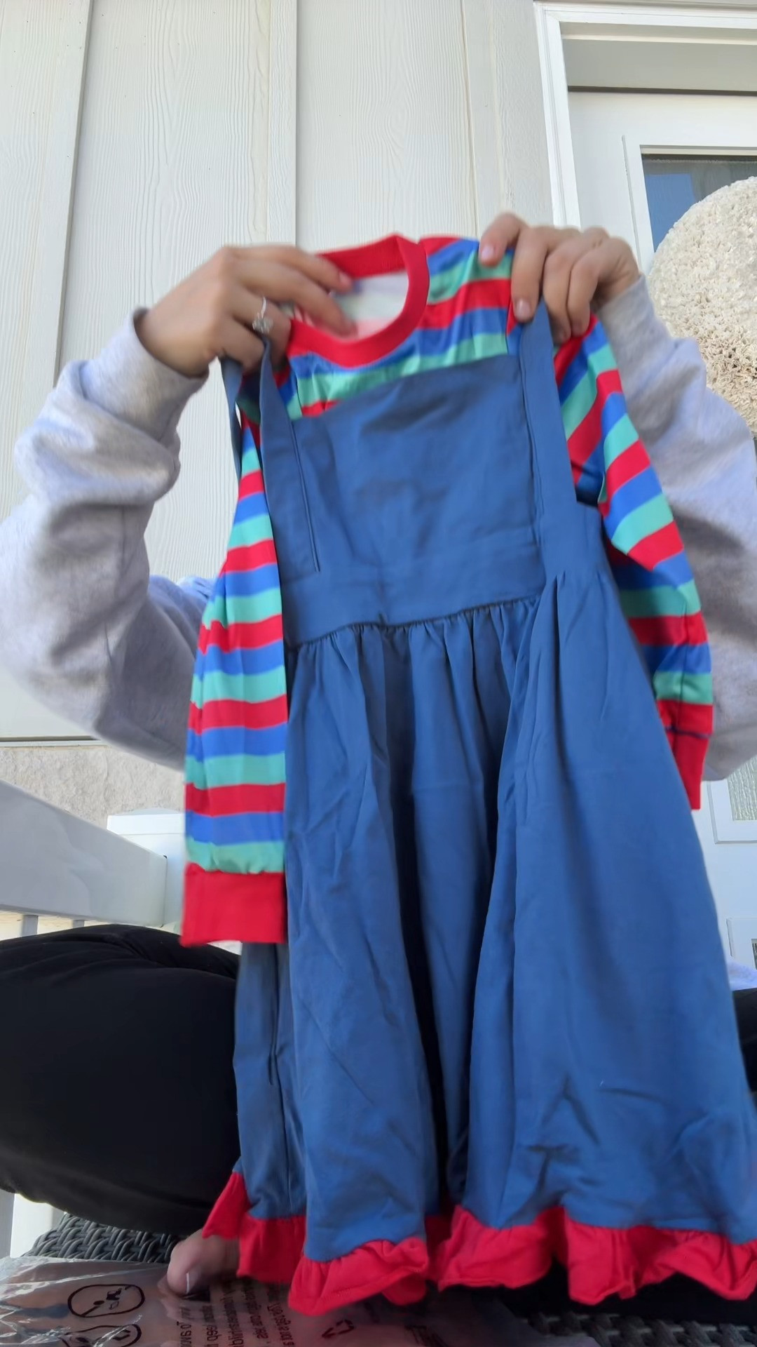 Babamoon Toddler Baby Little Girl Fall Outfits Set Long Sleeve Striped Tops Overalls Dress Hall 

 #LTKMidsize #LTKPetite #LTKPlusSize