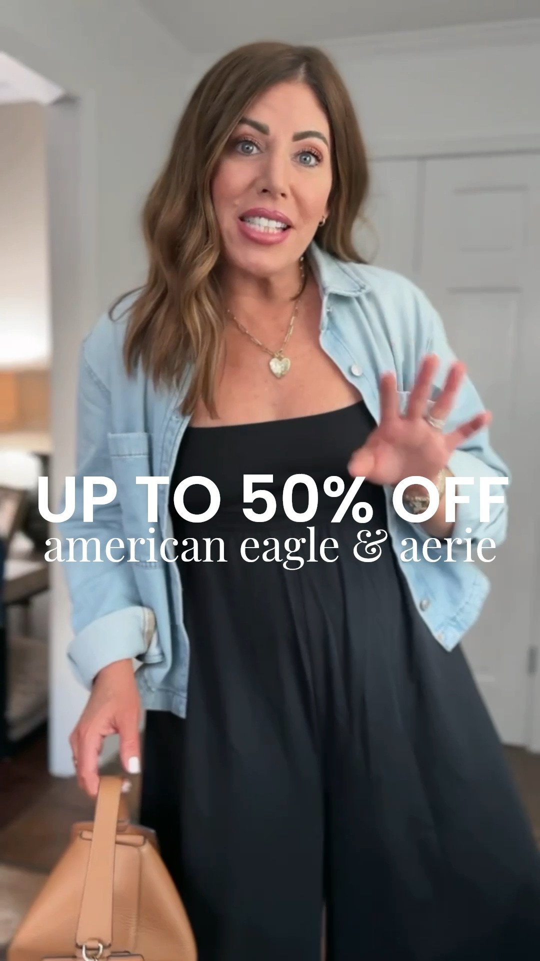 🚨Major sale at @American Eagle Outfitters & @Aerie - up to 50% off!

1. Scoop neck Sunchaser jumpsuit with a low scoop neck line and a super low scoop back with ties. It's a lightweight cotton with wide legs, it's true to size and it comes in two other colors. I am wearing a medium. I have on the smoothez tank from aerie but you could wear one of their scoop bralettes.

2. Wide leg knit jumpsuit is a lightweight stretchy jersey cotton. It comes in one other color and it's true to size. It has adjustable spaghetti straps. You can wear it with or without a bra or just pasties layer it with a denim jacket or any type of button down as we head into spring. I am wearing a medium.

Both of these jumpsuits are perfect for travel, vacation and more!

Spring outfit ideas, travel outfit ideas, summer outfit ideas, spring break outfits, over 40 style 

#LTKOver40 #LTKmomlife #LTKSaleAlert