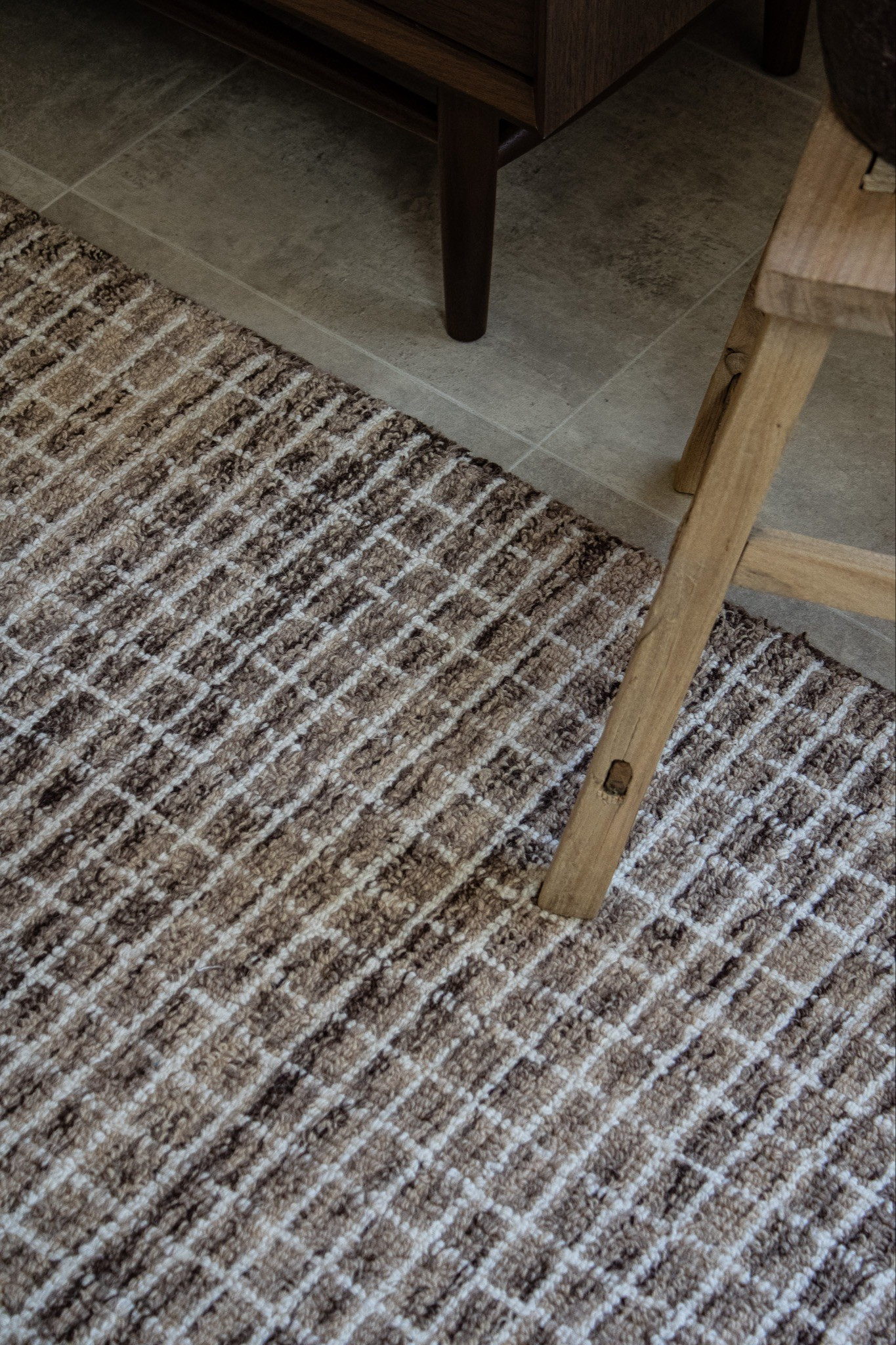 Brown Checked Rug#arearug #rug 

#LTKHome