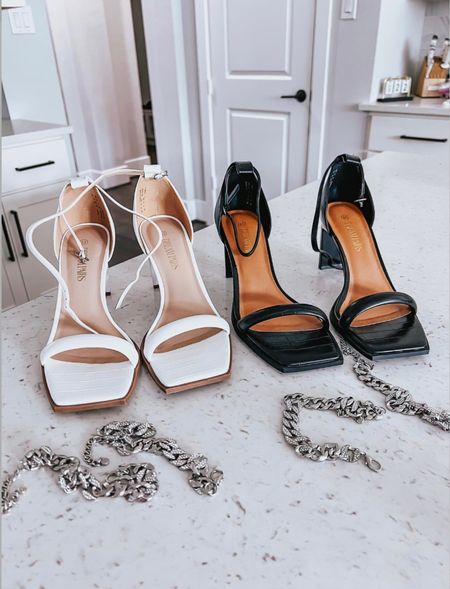 My favorite Amazon heels, fit tts! They are so comfy! 

Lee Anne Benjamin 🤍

#LTKshoecrush #LTKunder50 #LTKsalealert