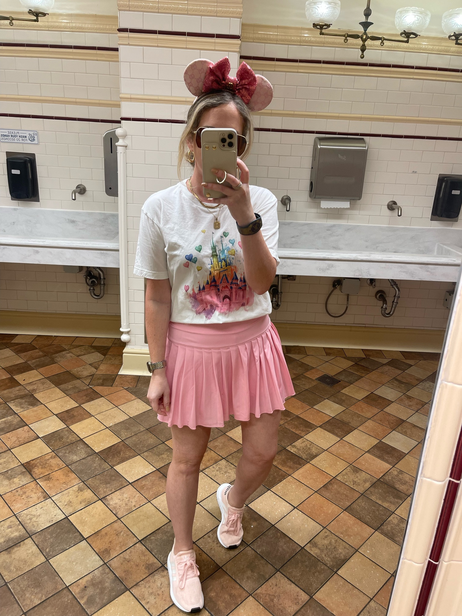 Magic kingdom outfit disney outfit pleated tennis skirt size medium, Disney comfy sneakers Disney world outfit 

#LTKunder50