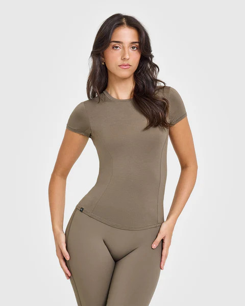 Mellow™ Soft Short Sleeve T-Shirt 
 Moss Brown | Oner Active (UK / US)