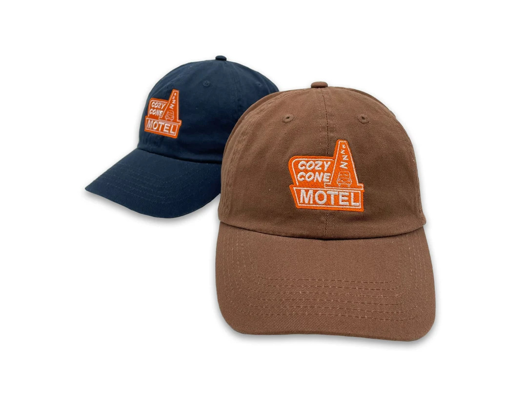 EMBROIDERED HAT Cozy Cone Motel Cars 2 95 Lightning McQueen - Disney Cars - Stitched Unstructured... | Etsy (US)