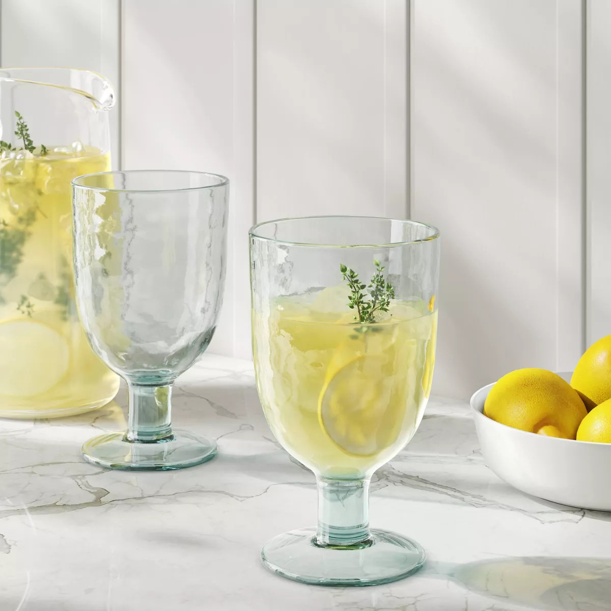 15 fl oz Glass Goblet Light Mint Green - Threshold™ | Target