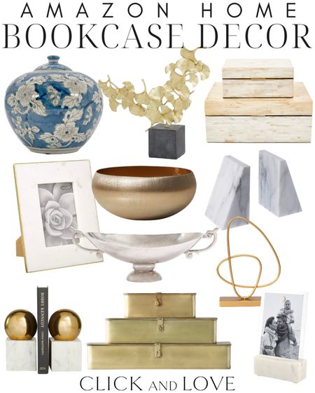 Finding bookcase decor can be a challenge sometimes. Many items are not the correct size or scale for a large bookcase, so that is why I love all of these finds! They are all beautiful, intricate pieces, and look amazing styled all together. 

home decor, amazon home, amazon home find, classic home decor, budget home decor, amazon find, bookshelf styling, built ins, built in styling, decorative boxes, decorative container, decorative bowl, picture frame, decorative vase, art sculpture

#LTKhome #LTKfindsunder50 #LTKstyletip