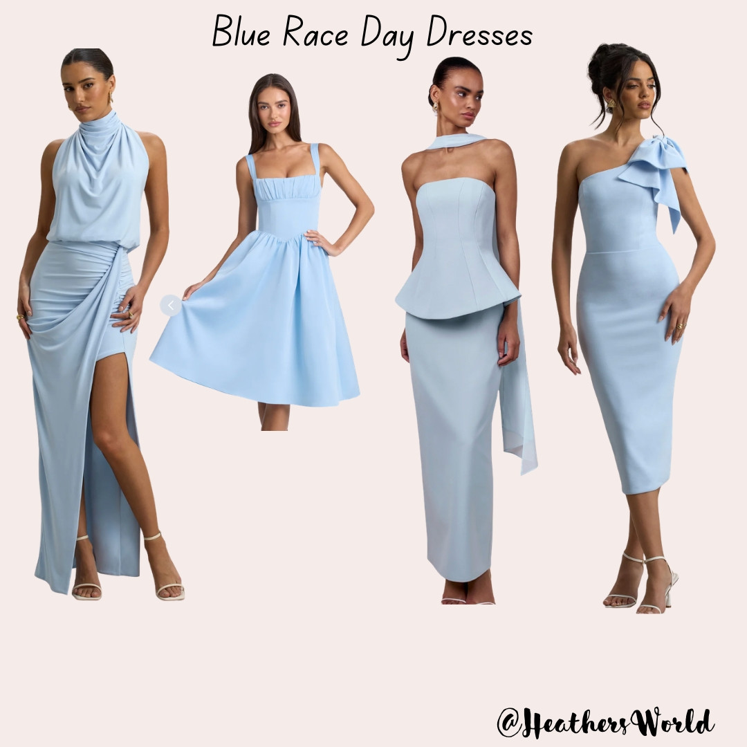 Blue Race Day Dresses

#races #ladiesday  

 #LTKspring #LTKpartywear #LTKdresses