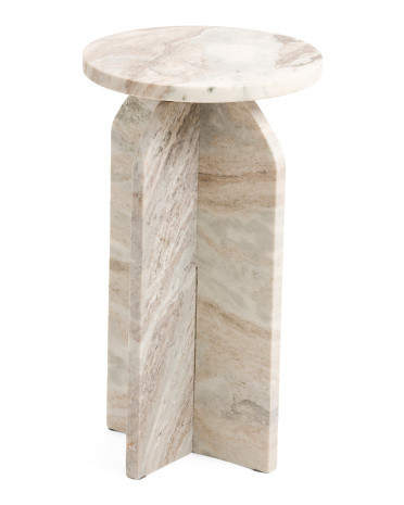 24in Solid Marble Accent Table | Furniture & Lighting | Marshalls | Marshalls