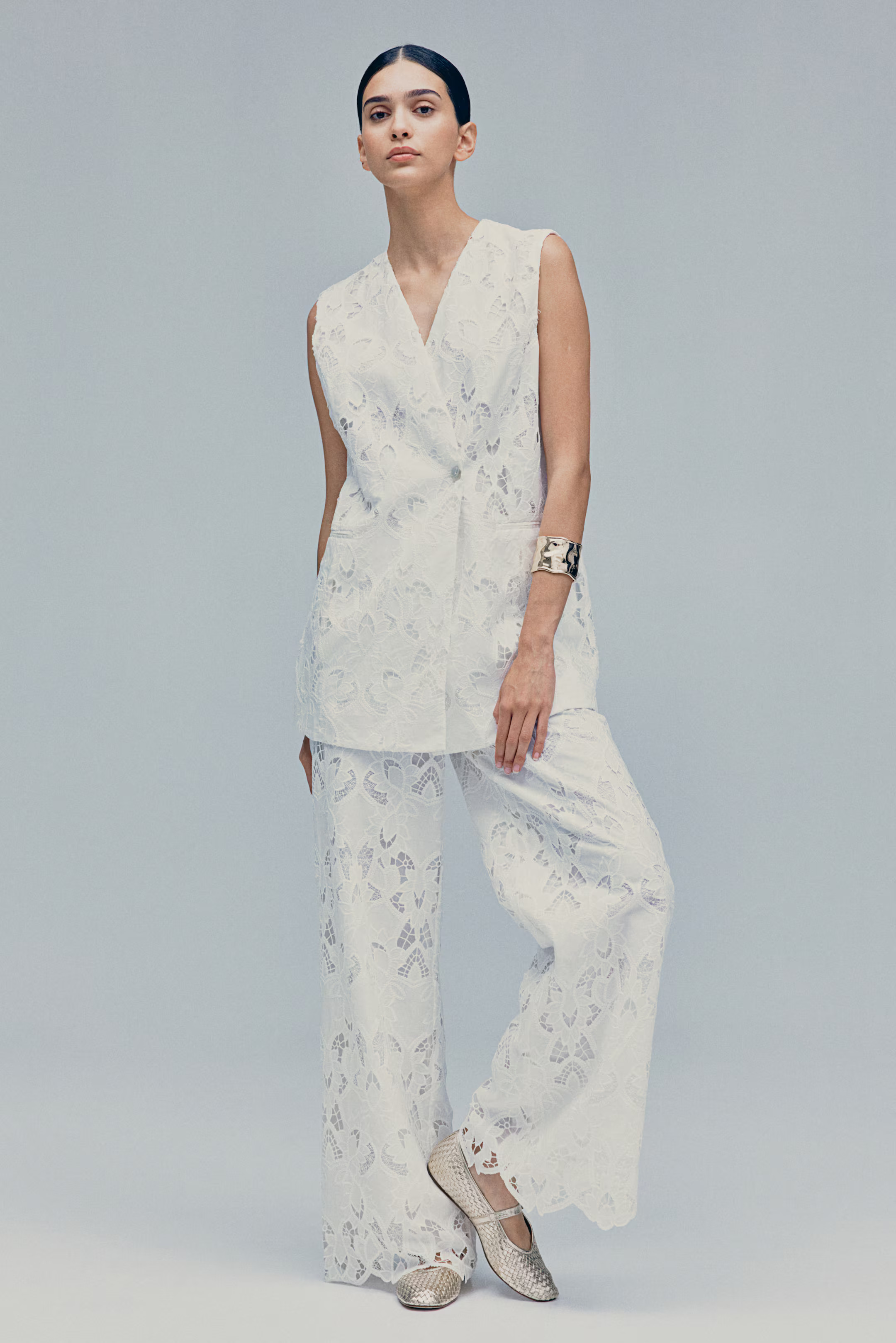 Broderie anglaise trousers | H&M (UK, MY, IN, SG, PH, TW, HK)