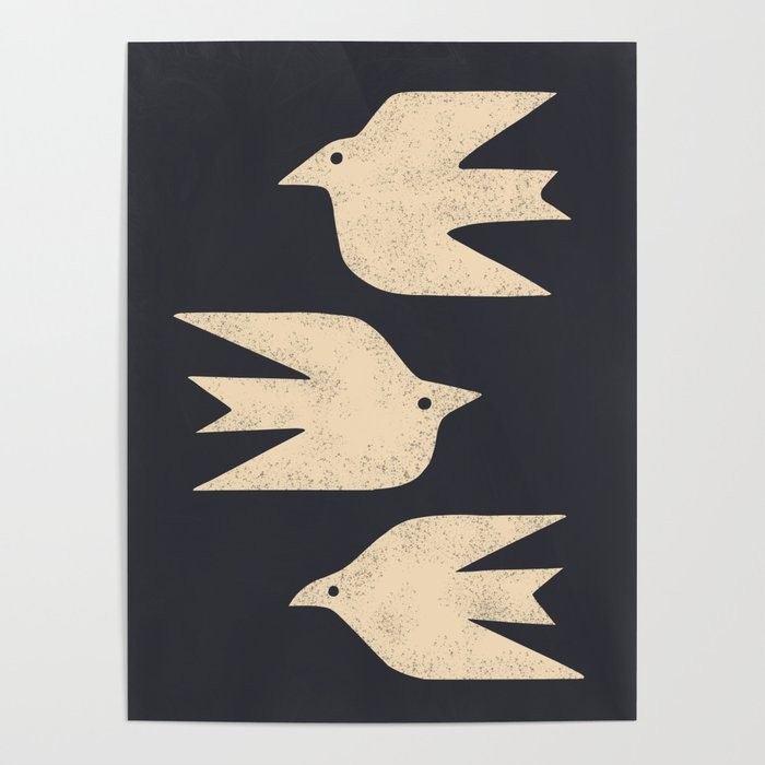 Doves In Flight Poster by Renea L Thull | Society6