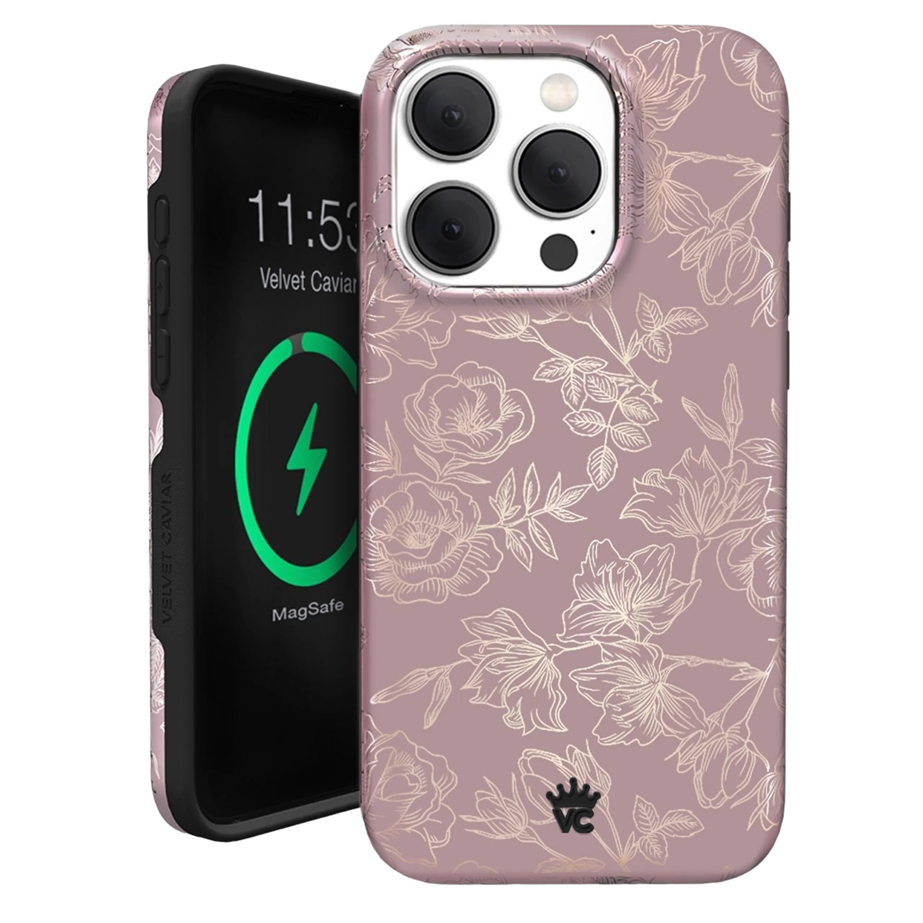 Velvet Caviar Rose Floral Fashion Cell Phone Case for Apple iPhone 15 Pro Max, Pink - Walmart.com | Walmart (US)