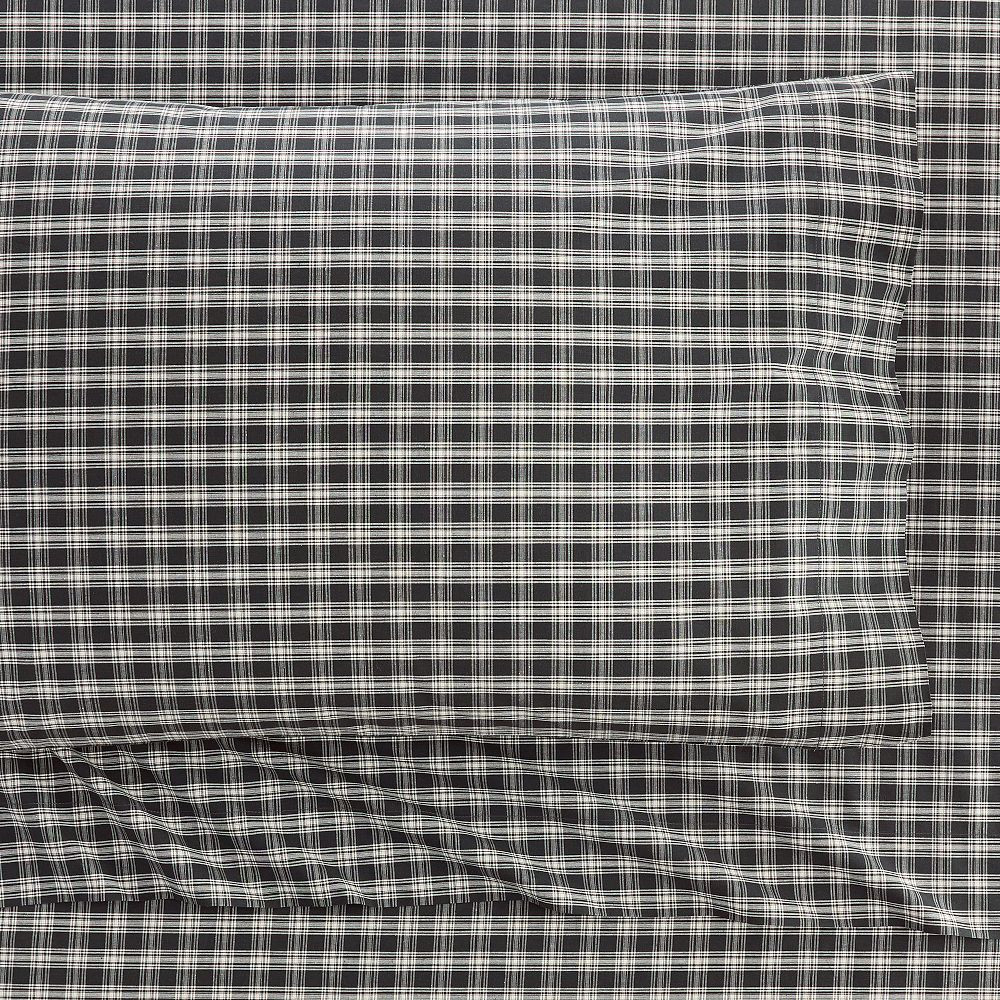 Wilton Plaid Organic Sheet Set | Pottery Barn Teen