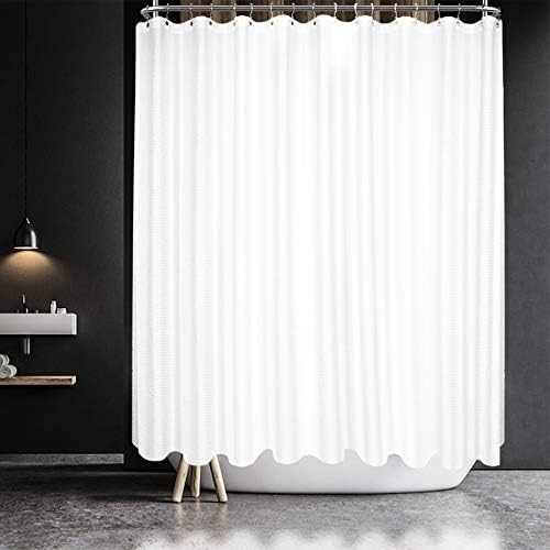 Waffle Weave Clawfoot Tub Shower Curtain 180 x 70 Inch Wrap Around - Heavy-Weighted Fabric to Stop B | Amazon (US)