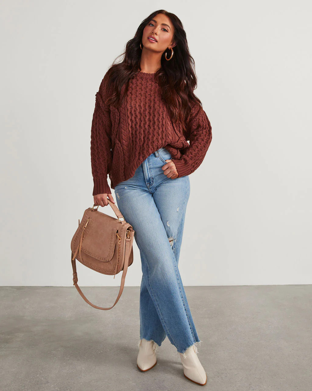Dorothy Cable Knit Sweater | VICI