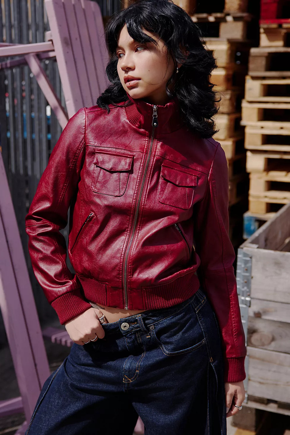 BDG Romy Faux Leather Jacket | Urban Outfitters UK