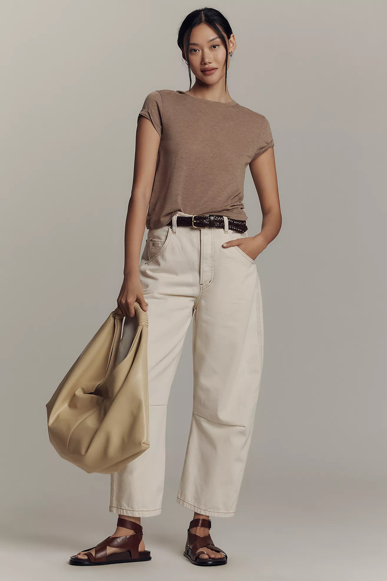 Etica Quinn High-Rise Relaxed Barrel Jeans | Anthropologie (US)