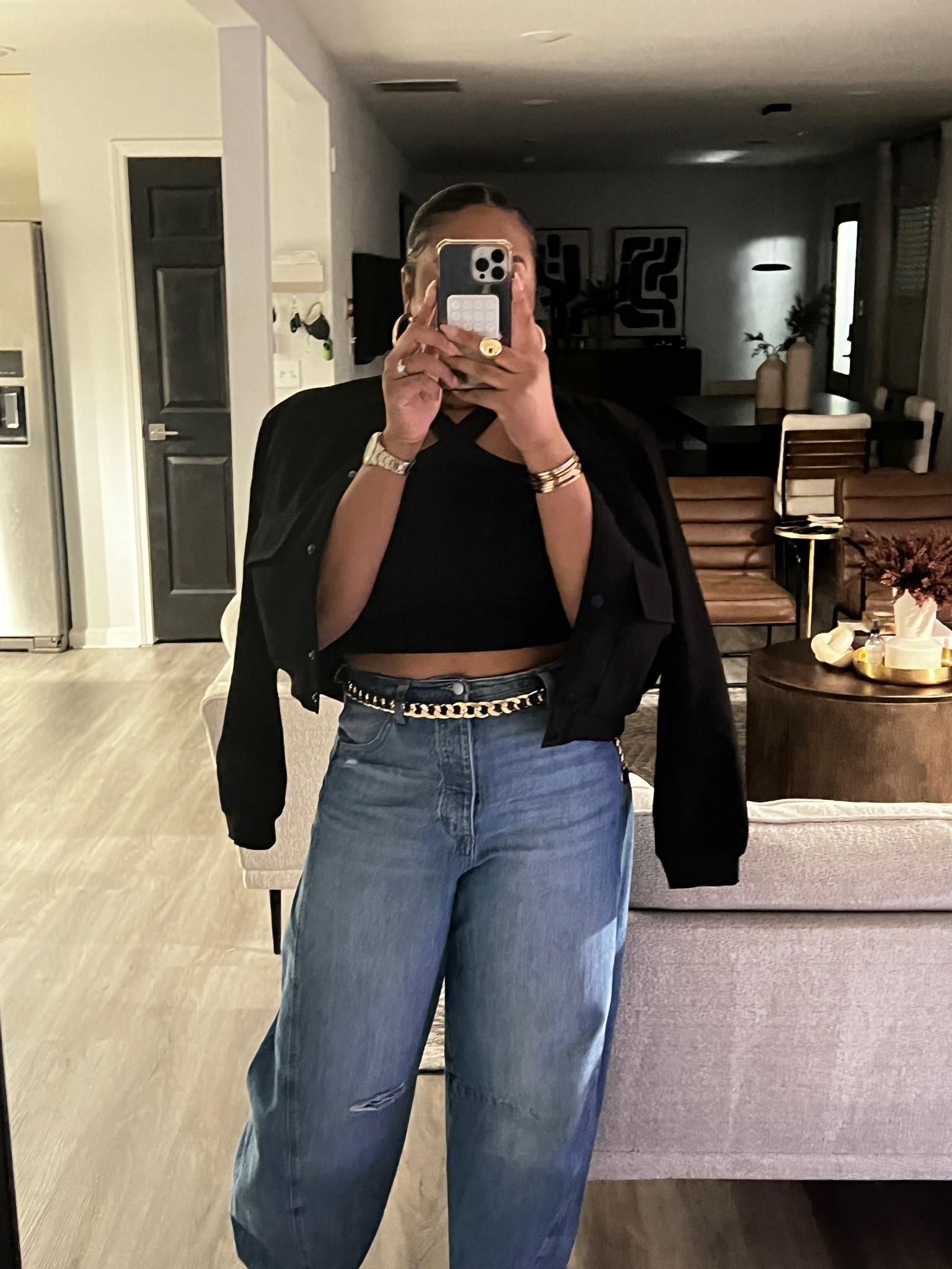 I understand the hype around barrel jeans now and Target never disappoints. I paired my Target jeans with a cropped top and a bomber jacket. I add gold accessories and a red lip to complete the look 💋

#LTKxTarget #LTKFindsUnder100 #LTKMidsize