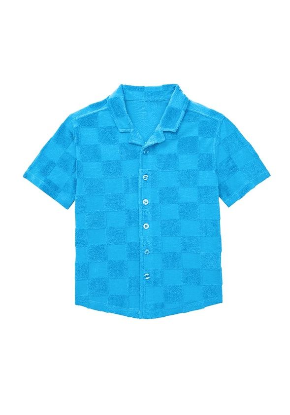 Checkered Terry Shirt | JustFab