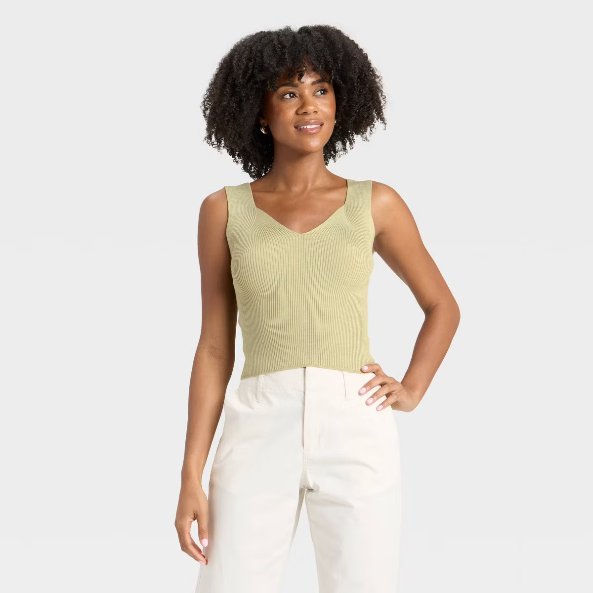 Women's V-Neck Sweater Tank - A New Day™ | Target