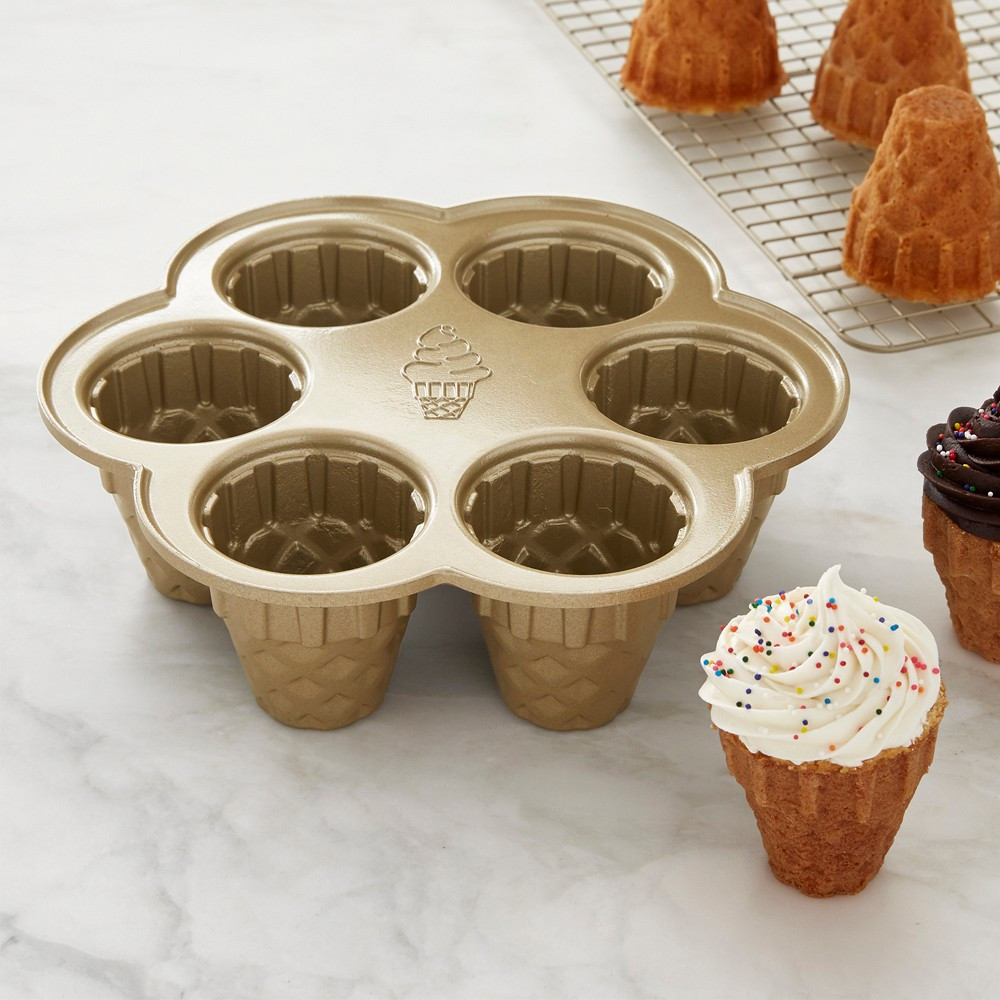 Nordic Ware Nonstick Cast Aluminum Ice Cream Cone Cake Pan | Williams-Sonoma