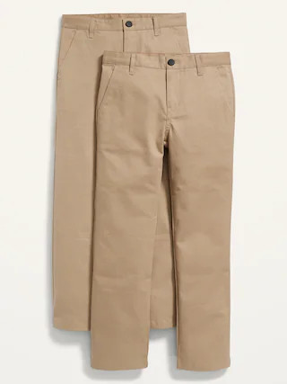 Uniform Straight Leg Pants for Boys 2-Pack | Old Navy (CA)