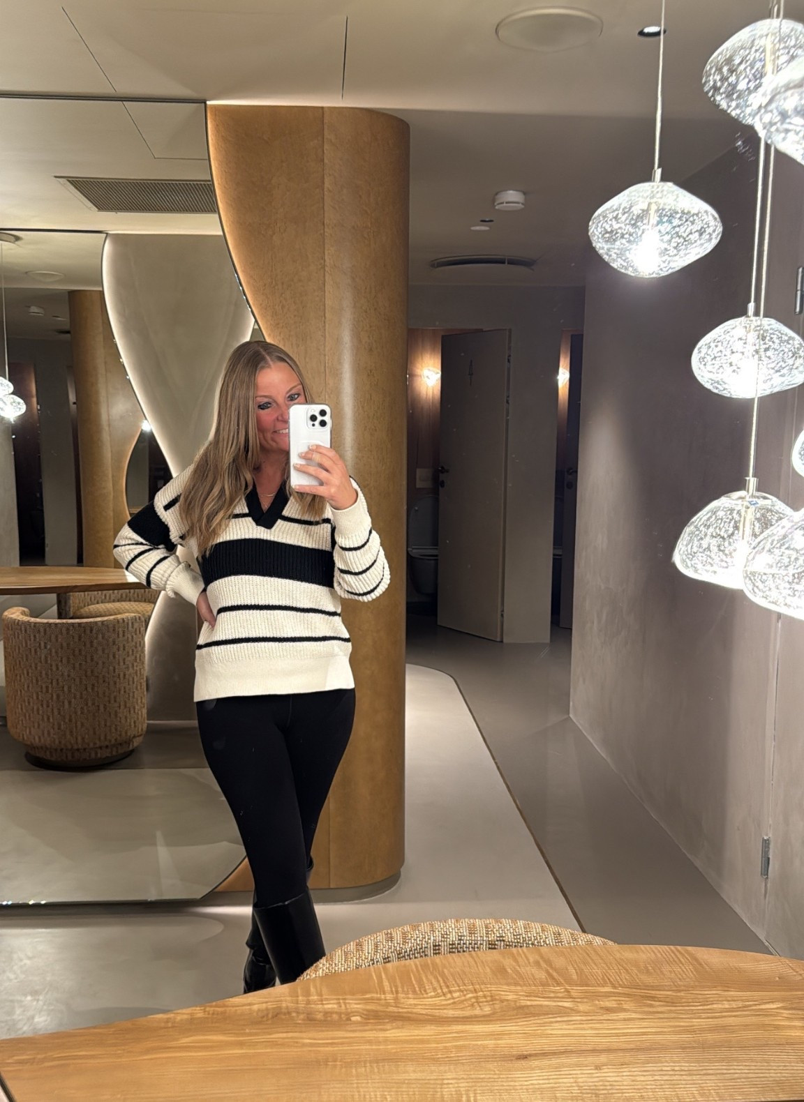 I’m normally not a striped sweater person,  but this Lands’ End one is both comfortable and flattering. I love that it’s 100 percent cotton. I’m wearing an XS, which is a size smaller than usual.

#LTKHoliday #LTKGiftGuide #LTKCyberWeek