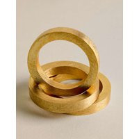 M&S Set of 4 Metallic Napkin Rings Gold | Marks & Spencer (UK)