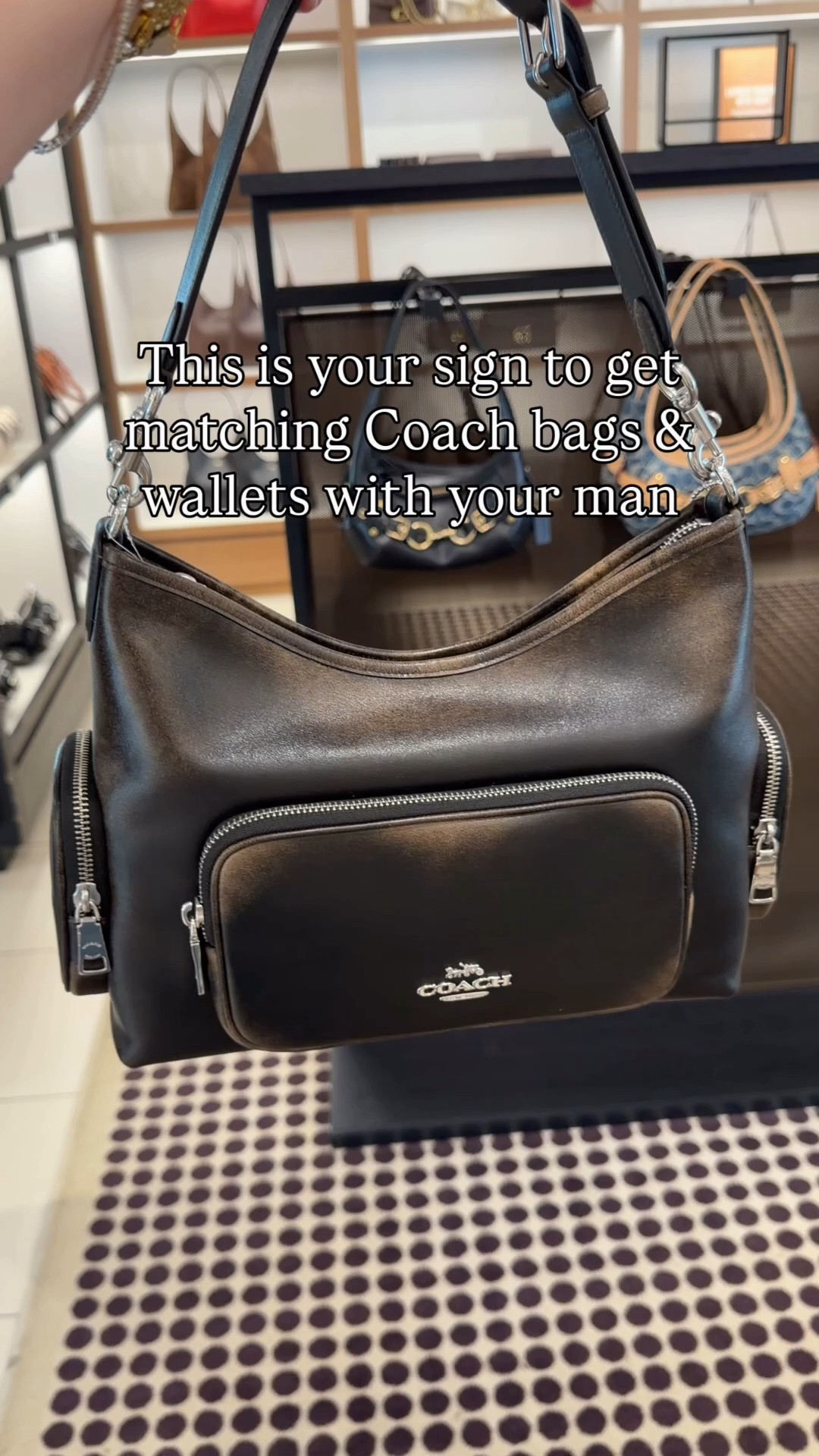 Loved leather from the newest Coach Outlet drop is everyone’s favorite 🖤 comment SHOP & I’ll dm you the links 🖤

I got the loved leather laurel with pockets and he got the Colby messenger bag and matching loved leather wallets