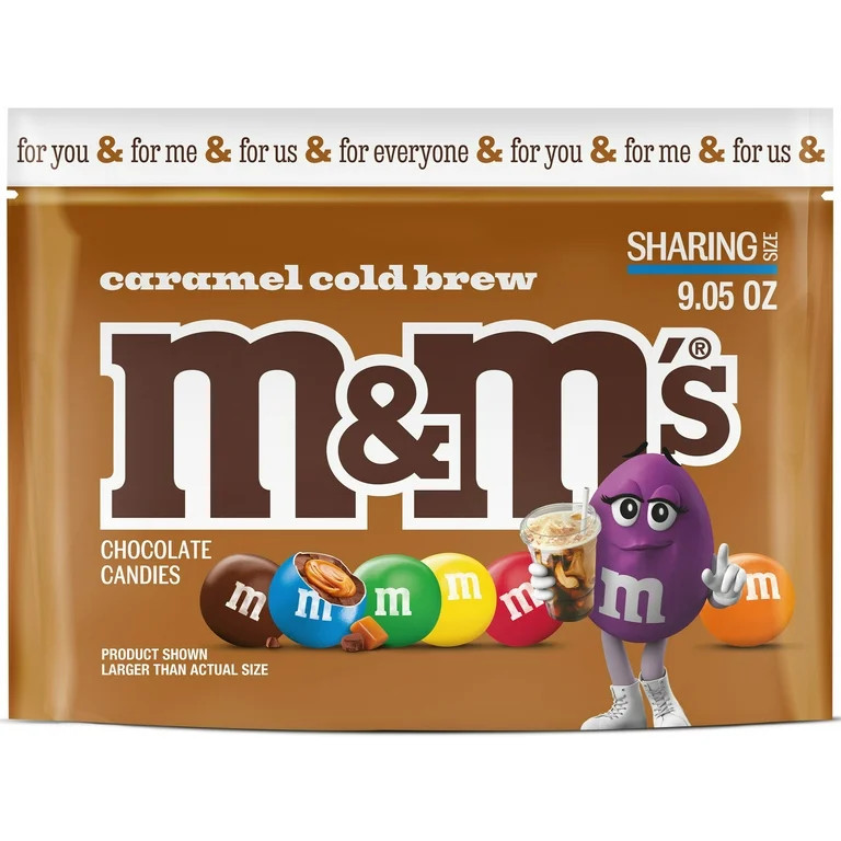 M&M'S Caramel Cold Brew Chocolate Candy, Sharing Size - 9.05 oz Bag | Walmart (US)
