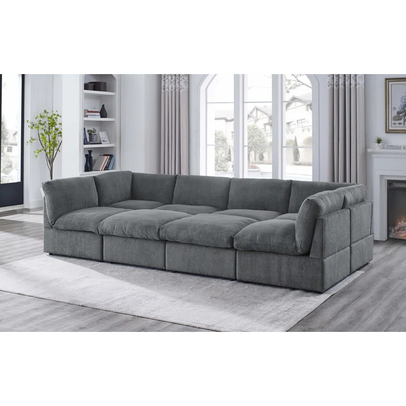 Arvill 8 - Piece Upholstered Sectional | Wayfair North America
