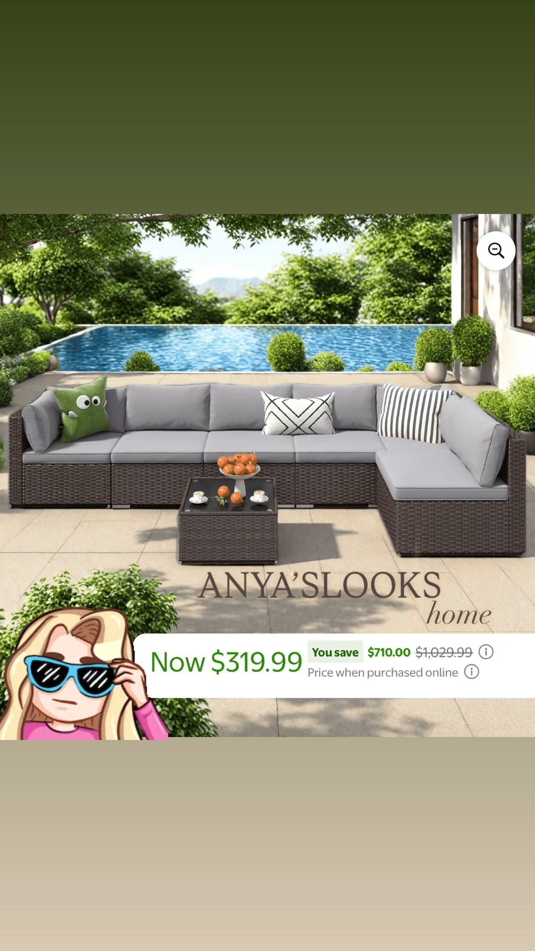 Patio Furniture Set Clearance 
Outdoor Sectional Furniture Sofa Set with Tempered Glass Table for Backyard, Garden & Poolside, Gray Cushions

outdoor sectional sofa, patio furniture set, backyard seating, garden furniture, poolside lounge set, wicker sectional with cushions, tempered glass table patio set, modern outdoor couch, gray outdoor sofa, affordable patio furniture

#LTKSaleAlert #LTKHome #LTKFamily