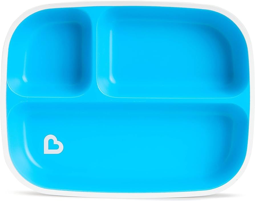 Munchkin® Splash™ Toddler Divided Plate, Blue | Amazon (US)